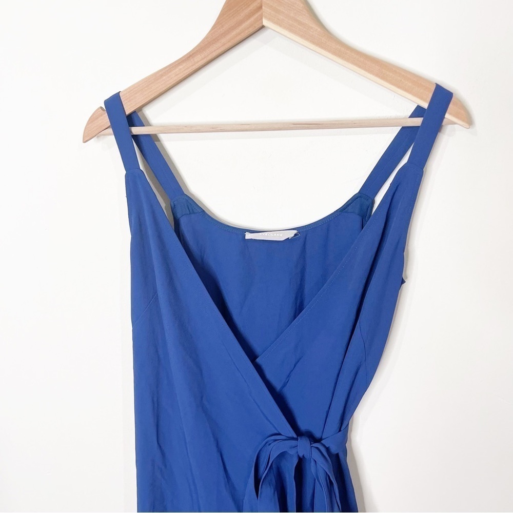 Everlane Royal Blue The Japanese GoWeave Tank Wrap Dress Size 0 US - Picture 3 of 7